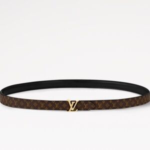 LV Skinny Belt 15mm Reversible